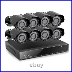 8CH DVR Analog CCTV 700TVL HD Motion Bullet 8 Pack Security Cameras Night Vision