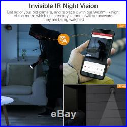 8CH DVR Home Security Camera System 3000TVL 1080P CCTV Invisible IR Night Vision