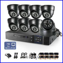 8CH H. 264 1080N DVR HDMI Video 24IR P2P Indoor CCTV Home Security Camera System
