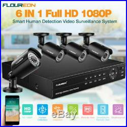 8CH H. 265 1080P CCTV DVR Outdoor 1080P Security IP Camera System Kit Email Alert