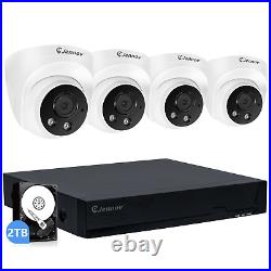 8CH H. 265+ Lite 1/2TB DVR 1080P Outdoor CCTV Home Security Camera System Kit USA