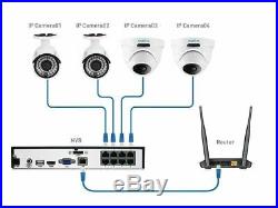 8CH NVR HD 5MP POE Security Camera System Home Garden CCTV Reolink RLK8-410B2D2