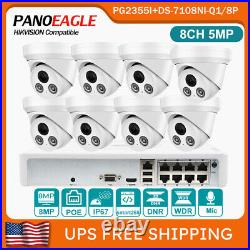 8CH NVR Hikvision Compatible CCTV System Kit 5MP Security IP Camera IR MIC Lot