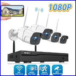 8CH NVR WiFi Security Camera System 1080P CCTV Surveillance Cameras Night Vision