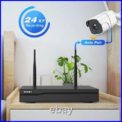 8CH NVR WiFi Security Camera System 1080P CCTV Surveillance Cameras Night Vision