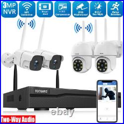 8CH NVR WiFi Security Camera System Wireless 3MP CCTV Outdoor Cam IR NightVision