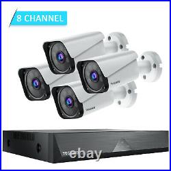 8CH Wired Security Camera System DVR 1080P HD CCTV Home Outdoor IR Night Vision