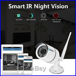 8CH Wireless CCTV NVR Outdoor WIFI IR-CUT Day Night Camera Security System Set