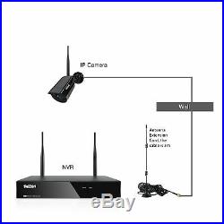 8CH Wireless NVR 1080P 2-Way Audio Wifi CCTV Camera Security System Outdoor 1TB