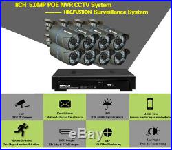 8CH X 5 MP PoE IP Camera H. 265 NVR Security Camera CCTV Surveillance System AU
