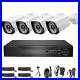 8PCS Kit 8CH 1080P Outdoor Wired Home Security Camera System Kit WiFi CCTV Audio