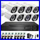 8PCS Kit 8CH 1080P Outdoor Wireless Security Camera System WiFi CCTV Audio NVR