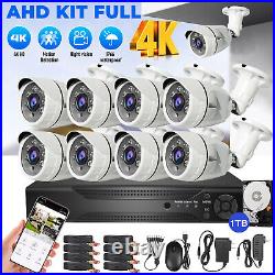 8ch channel DVR 1080P Pan Tilt camera surveillance security system PTZ with 1TB