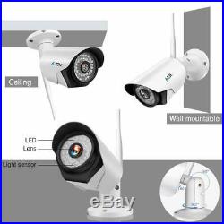 A-ZONE 1080P 4CH NVR Wifi Wireless IP Camera CCTV Security System with 2TB HDD