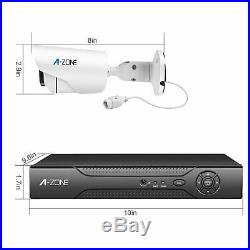 A-ZONE 1080P 8CH NVR POE IP Security Camera System CCTV Network Home Outdoor #US
