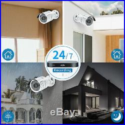 A-ZONE 8CH 1080P DVR AHD CCTV Security Camera System IR Home Surveillance Kit