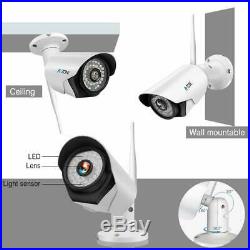 A-ZONE Wireless WIFI 1080P NVR Security Camera Outdoor CCTV IP Camera System US