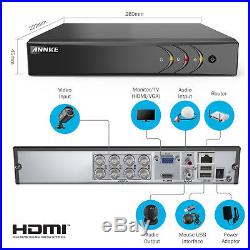 ANNKE 1080N 8CH HDMI DVR Outdoor Home 1500TVL CCTV Security Camera System 1TB