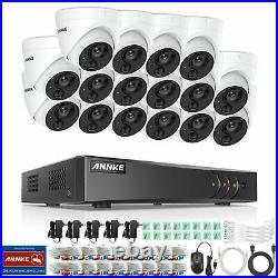 ANNKE 1080P PIR Security Dome Camera 16CH 5IN1 5MP Lite DVR CCTV Security System