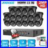 ANNKE 16CH 1080P Lite H. 264+ DVR 2MP Outdoor Security Camera System Email Alert