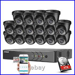 ANNKE 16CH 1080P Lite H. 264+ DVR 2MP Outdoor Security Camera System Email Alert