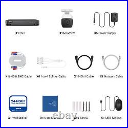 ANNKE 16CH 4K H. 265+ 8MP DVR 5MP Video Home Security CCTV Camera System HDMI IR
