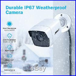 ANNKE 4K 8CH DVR 5MP HD IR 3D DNR CCTV Home Security Camera Alert System +0-4TB