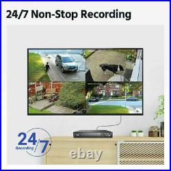 ANNKE 4K 8CH POE NVR 8MP HD CCTV IP Audio Security Camera System Outdoor Network