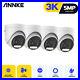 ANNKE 4K 8MP 5MP 1080P Video CCTV Outdoor Security Camera EXIR Night Vision IP67