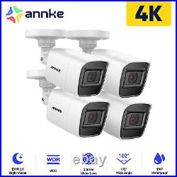 ANNKE 4PCS 4K 8MP Security Camera Outdoor EXIR Night Vision for DVR CCTV System