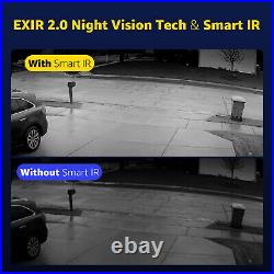 ANNKE 4PCS 4K 8MP Security Camera Outdoor EXIR Night Vision for DVR CCTV System