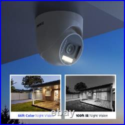 ANNKE 4pcs 5MP Audio Recording Security Camera CCTV Outdoor Color Night Vision