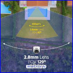 ANNKE 4pcs 5MP Audio Recording Security Camera CCTV Outdoor Color Night Vision