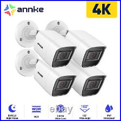 ANNKE 4x 4K Video HD TVI Security Camera CCTV IP67 8MP Outdoor Night Vision WDR