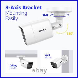 ANNKE 4x 4K Video HD TVI Security Camera CCTV IP67 8MP Outdoor Night Vision WDR