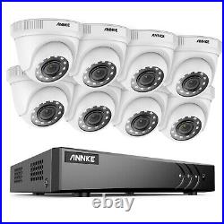 ANNKE 5IN1 5MP Lite 8CH DVR 1080P Outdoor CCTV AI Security Camera System H. 265+