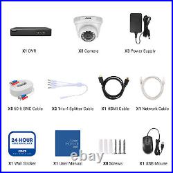 ANNKE 5IN1 5MP Lite 8CH DVR 1080P Outdoor CCTV AI Security Camera System H. 265+