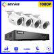 ANNKE 5in1 8CH 5MP Lite DVR 1080P CCTV Security Camera System AI Human Detection