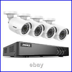 ANNKE 5in1 8CH 5MP Lite DVR 1080P CCTV Security Camera System AI Human Detection