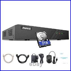 ANNKE 6MP 8CH NVR POE Security Video Recorder for CCTV Camera System Kits 2TB