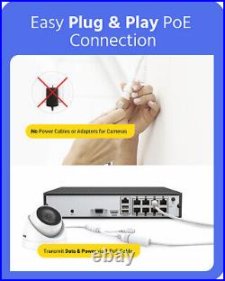 ANNKE 6MP 8CH NVR POE Security Video Recorder for CCTV Camera System Kits 2TB