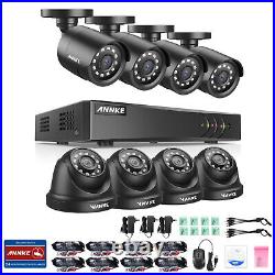 ANNKE 8CH 1080P H. 265+ Security Camera System 3K Lite CCTV DVR Outdoor AI Kits