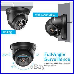 ANNKE 8CH 1080P Lite 5in1 DVR 4x 720P Outdoor CCTV IP Security Camera System 1TB