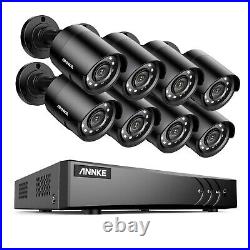 ANNKE 8CH 1080P Outdoor Security Camera System 5MP Lite CCTV DVR Human Detection