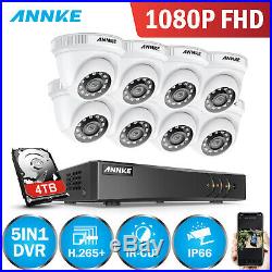 ANNKE 8CH 3MP HD H. 264+ DVR 1080p 2MP Starlight IR CCTV Security Camera System