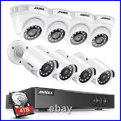 ANNKE 8CH 5MP Lite DVR 1080P CCTV Security Camera System Outdoor Human Detection