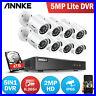 ANNKE 8CH 5MP Lite DVR Outdoor 1080P Video CCTV EXIR Security Camera System H265