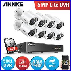 ANNKE 8CH 5MP Lite DVR Outdoor 1080P Video CCTV EXIR Security Camera System H265