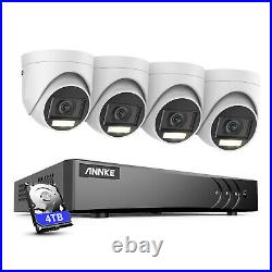 ANNKE 8CH DVR 5MP Audio Security Camera System Human Detection Color Night Vison