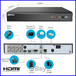 ANNKE Ultra HD 8MP 8CH DVR 4K Security Camera System CCTV IR Night Vision Onvif